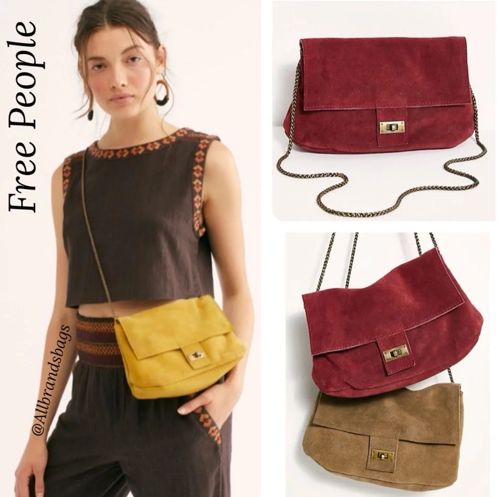 Free People Slouchy Leather Shoulder Bag
